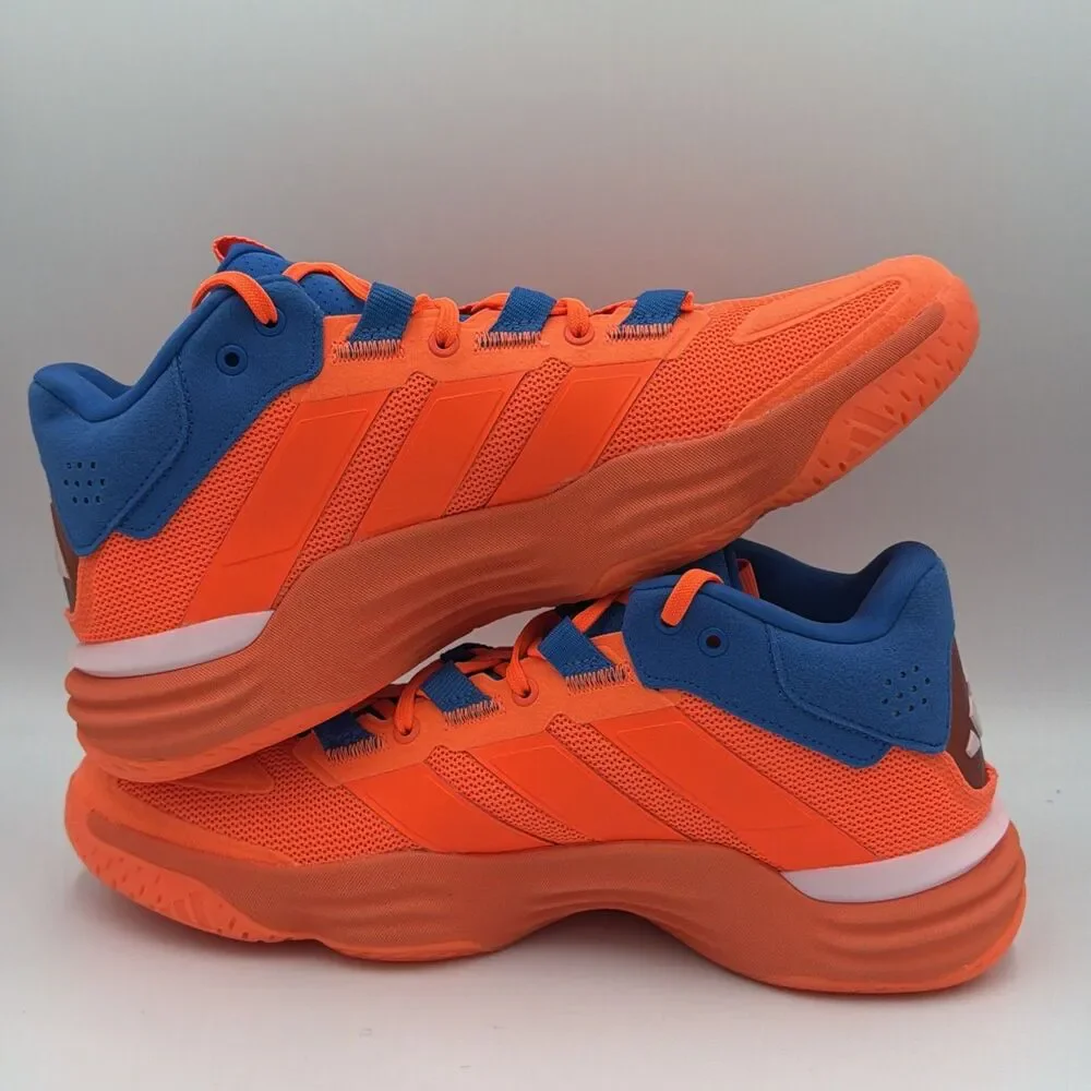 adidas Court Stabil Indoor  Mens Orange Sneakers Athletic Shoes JH5164 Size 9
